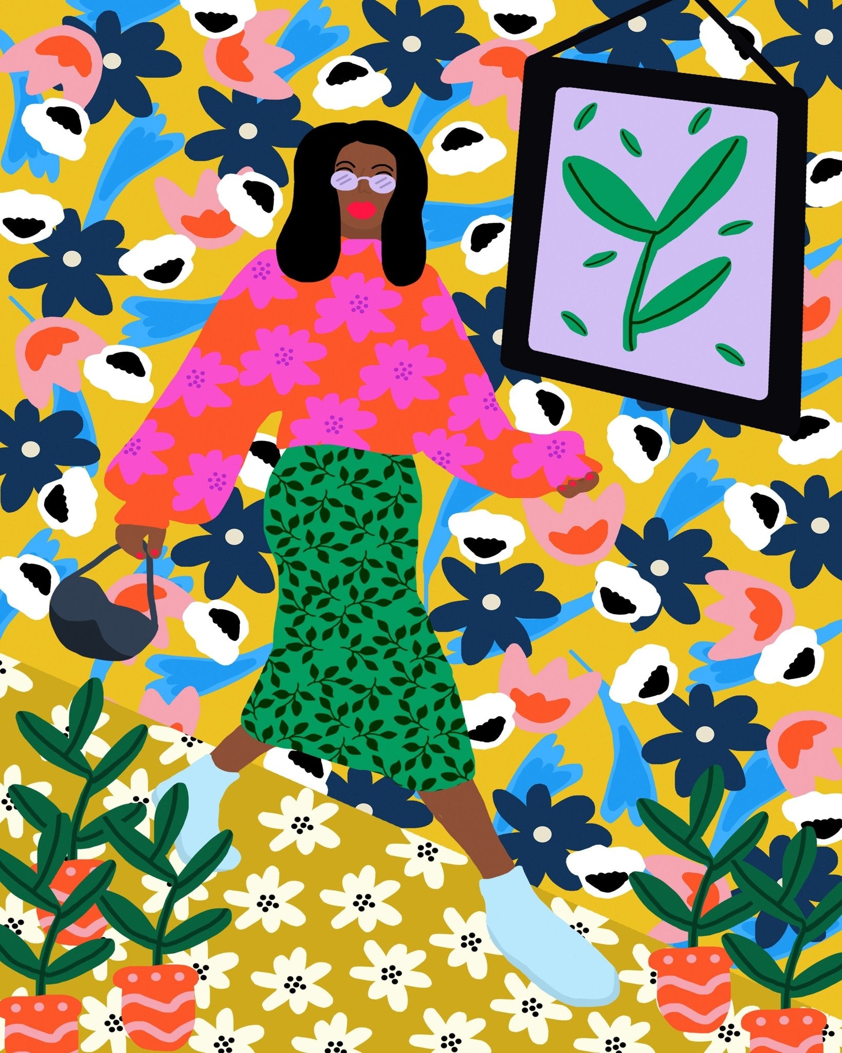 Floral Walk Girl