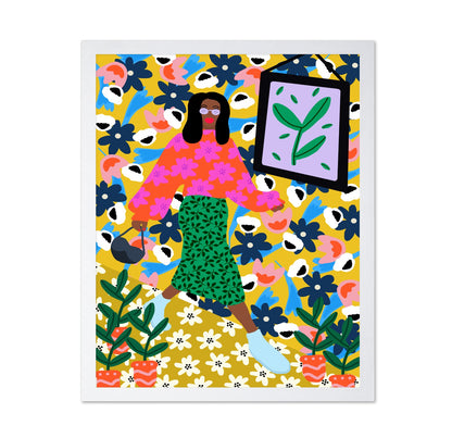 Floral Walk Girl