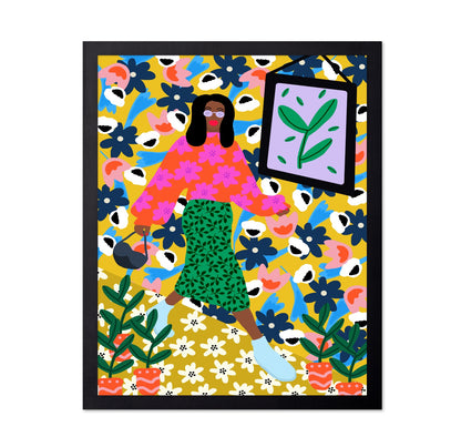 Floral Walk Girl
