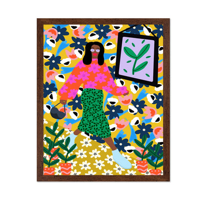 Floral Walk Girl