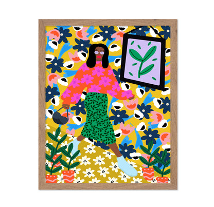 Floral Walk Girl