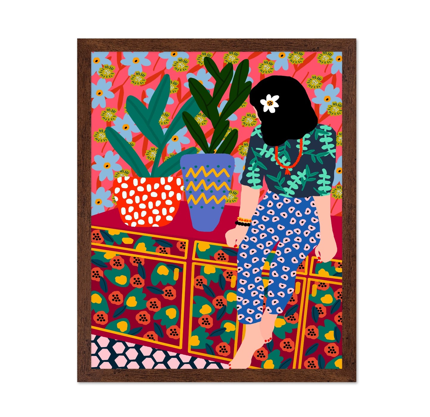 Tropical Pattern Girl