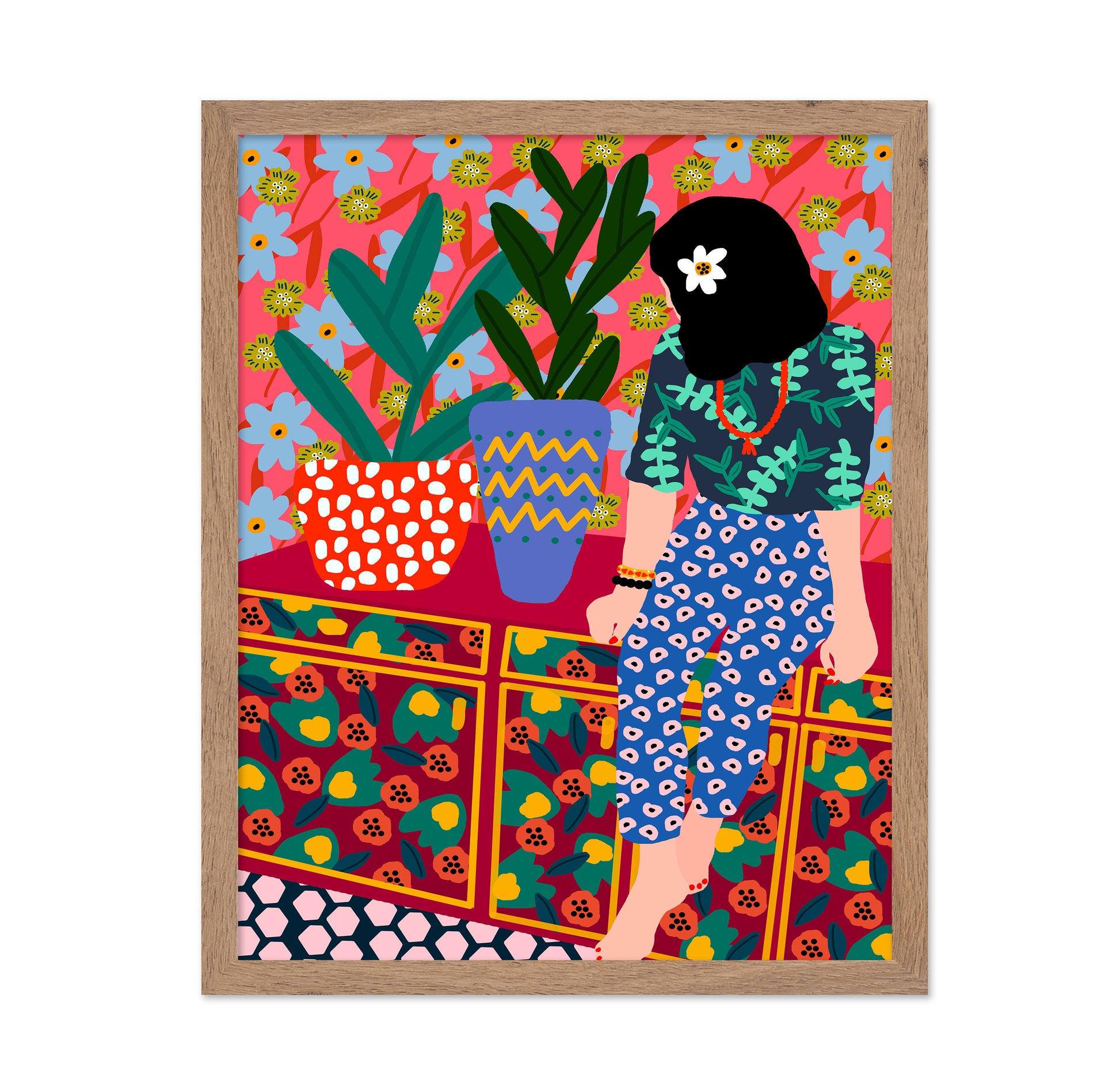 Tropical Pattern Girl