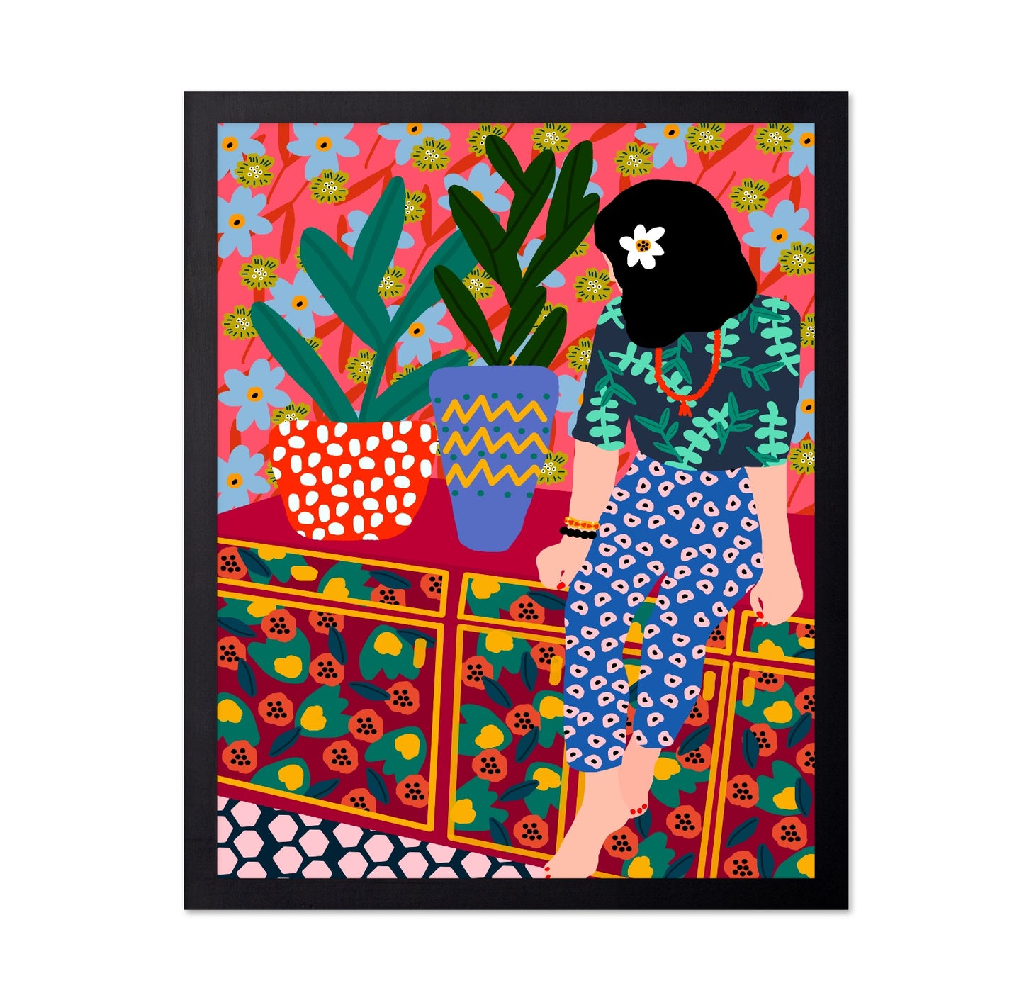 Tropical Pattern Girl