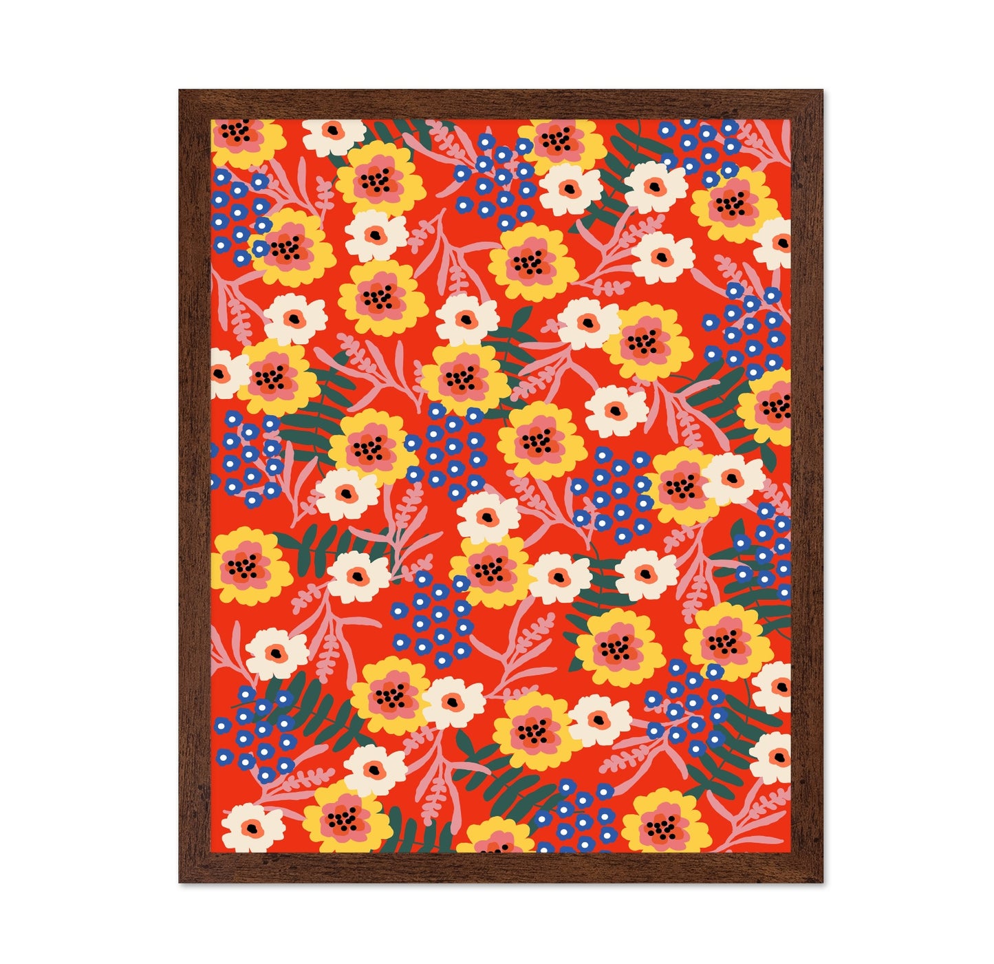 Red Floral Pattern