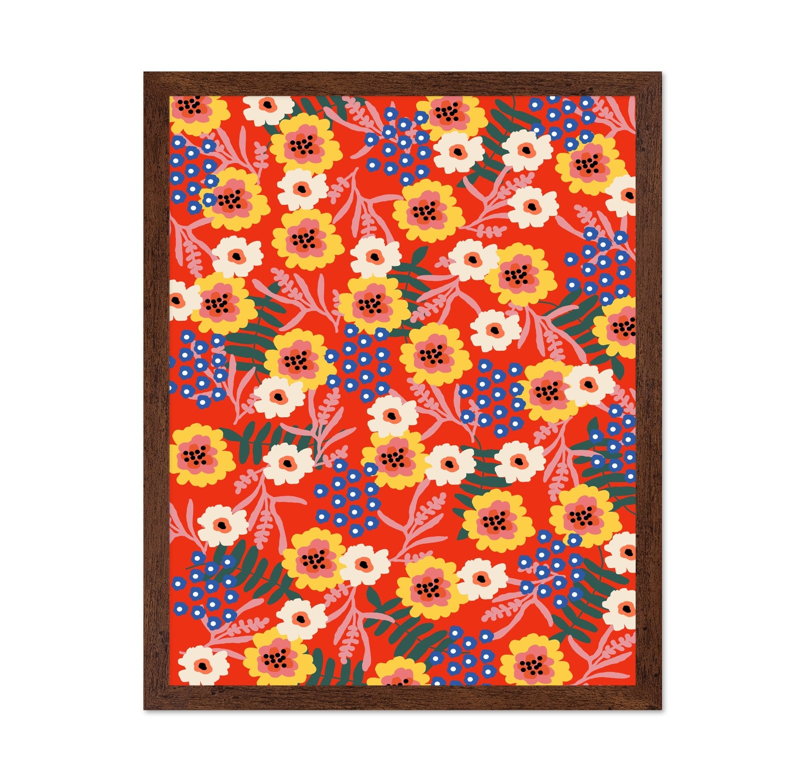 Red Floral Pattern