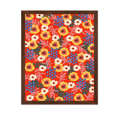 Red Floral Pattern