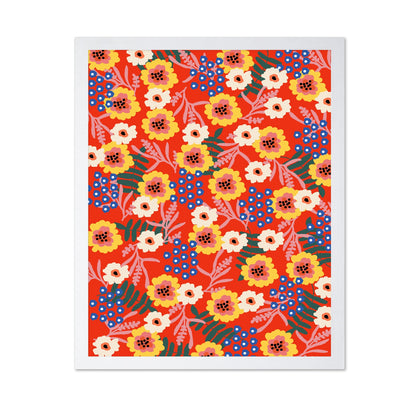 Red Floral Pattern