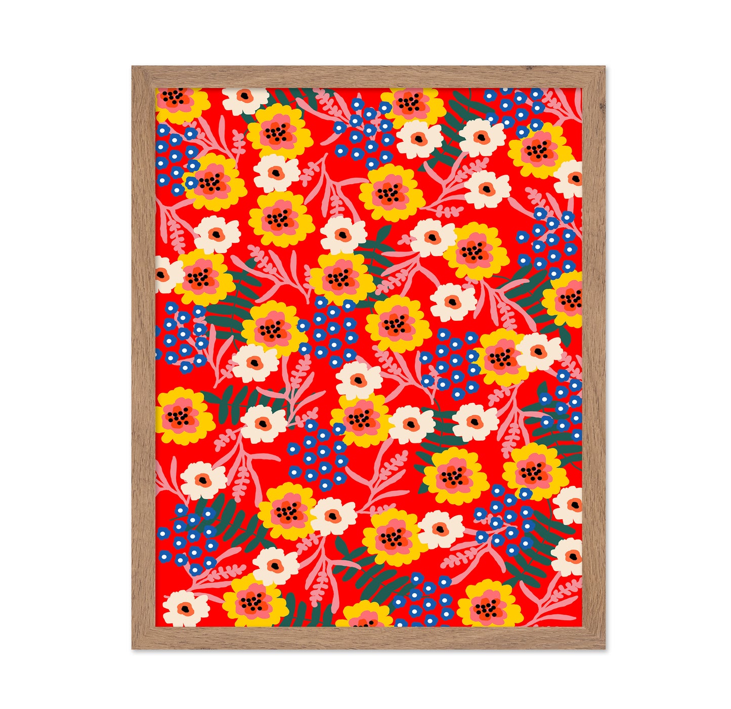 Red Floral Pattern