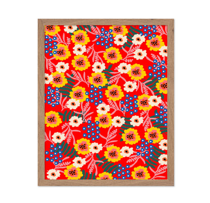 Red Floral Pattern