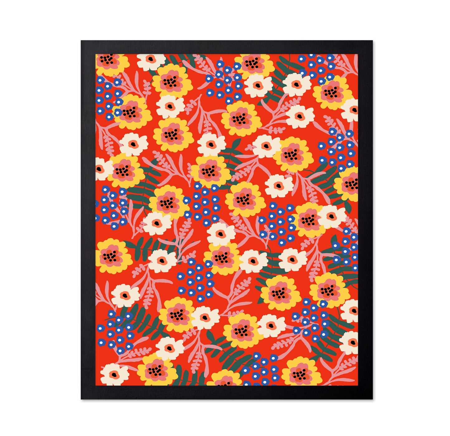 Red Floral Pattern