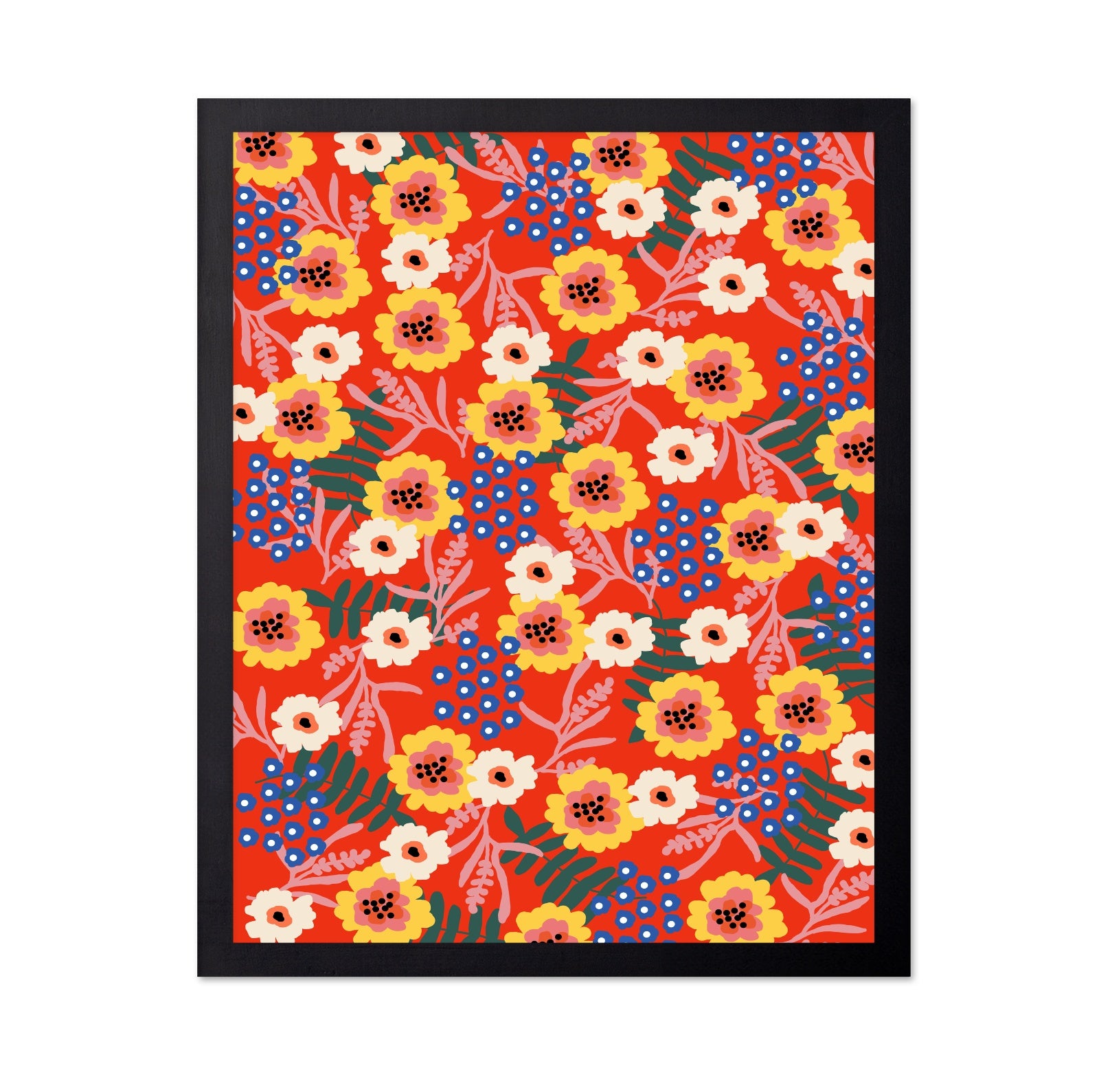 Red Floral Pattern