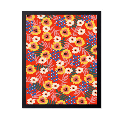 Red Floral Pattern