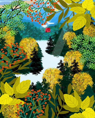 Mountain Lake View No1