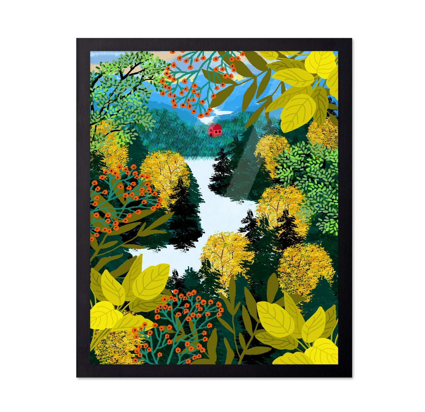 Mountain Lake View No1