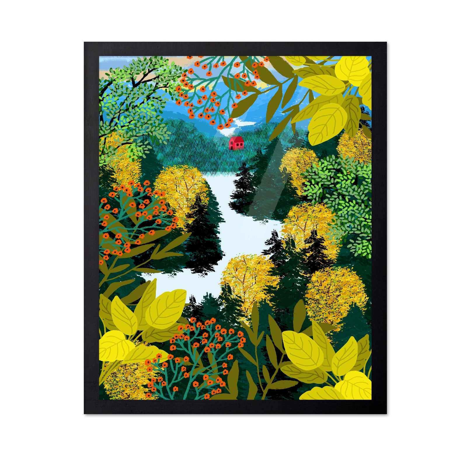 Mountain Lake View No1