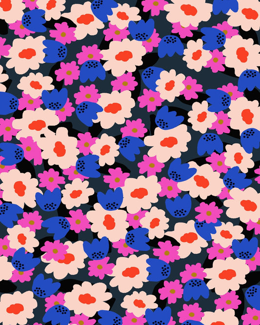 Floral Night Pattern