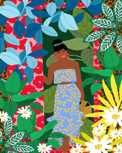 Floral Garden Woman