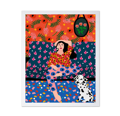 Relaxed Sofa Woman
