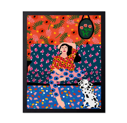 Relaxed Sofa Woman