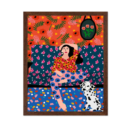 Relaxed Sofa Woman