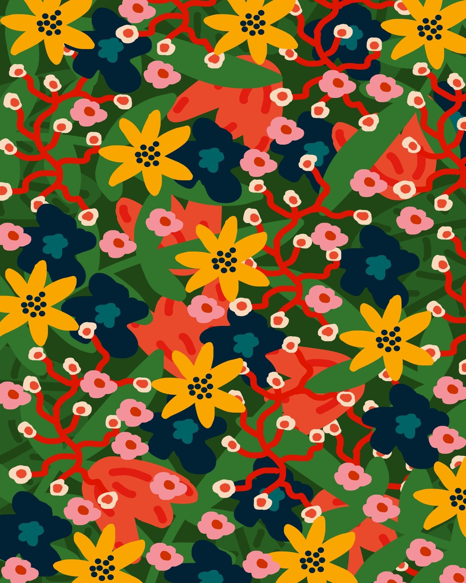 Wild Floral Pattern No2