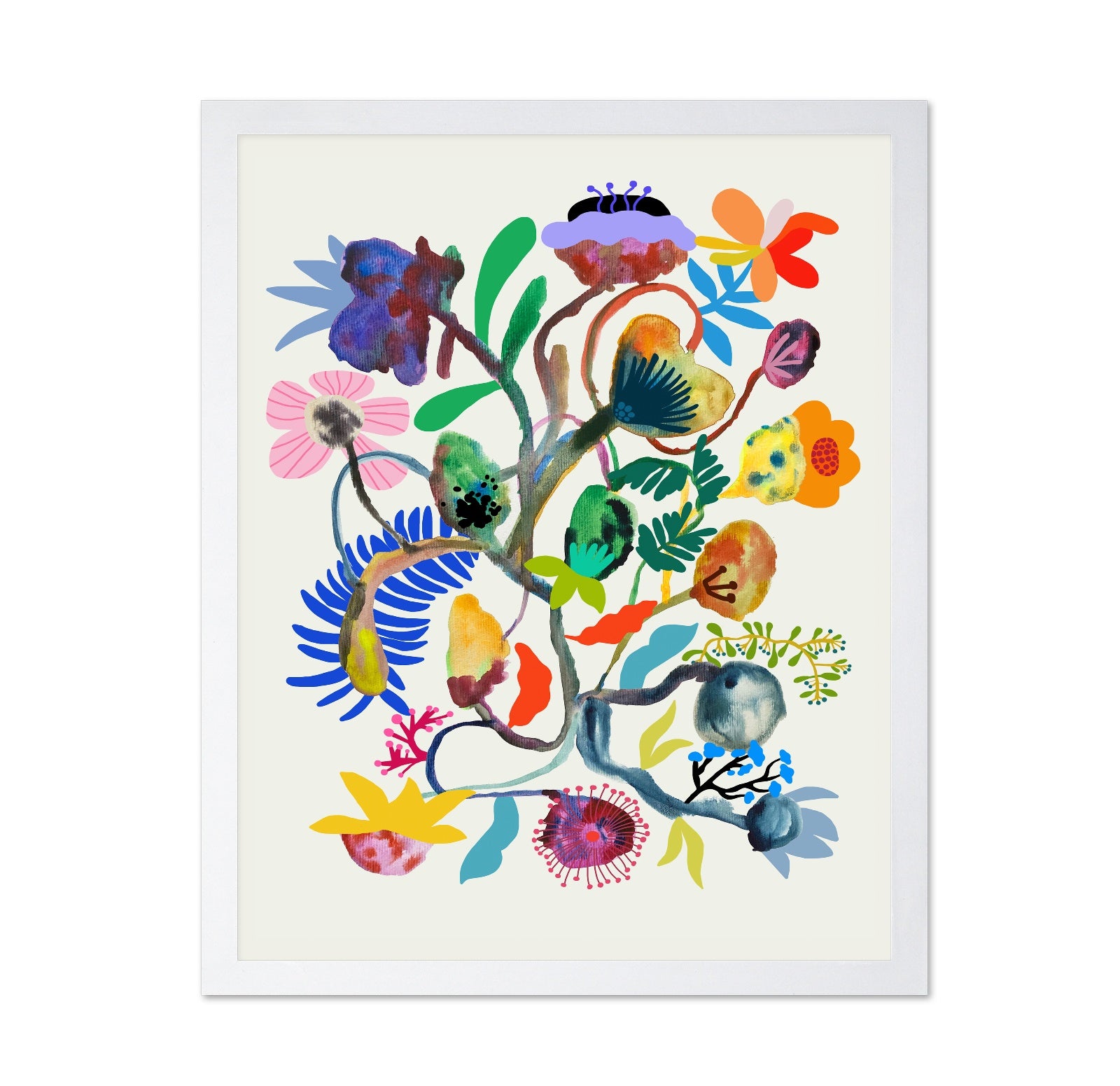 Abstract Floral Branch