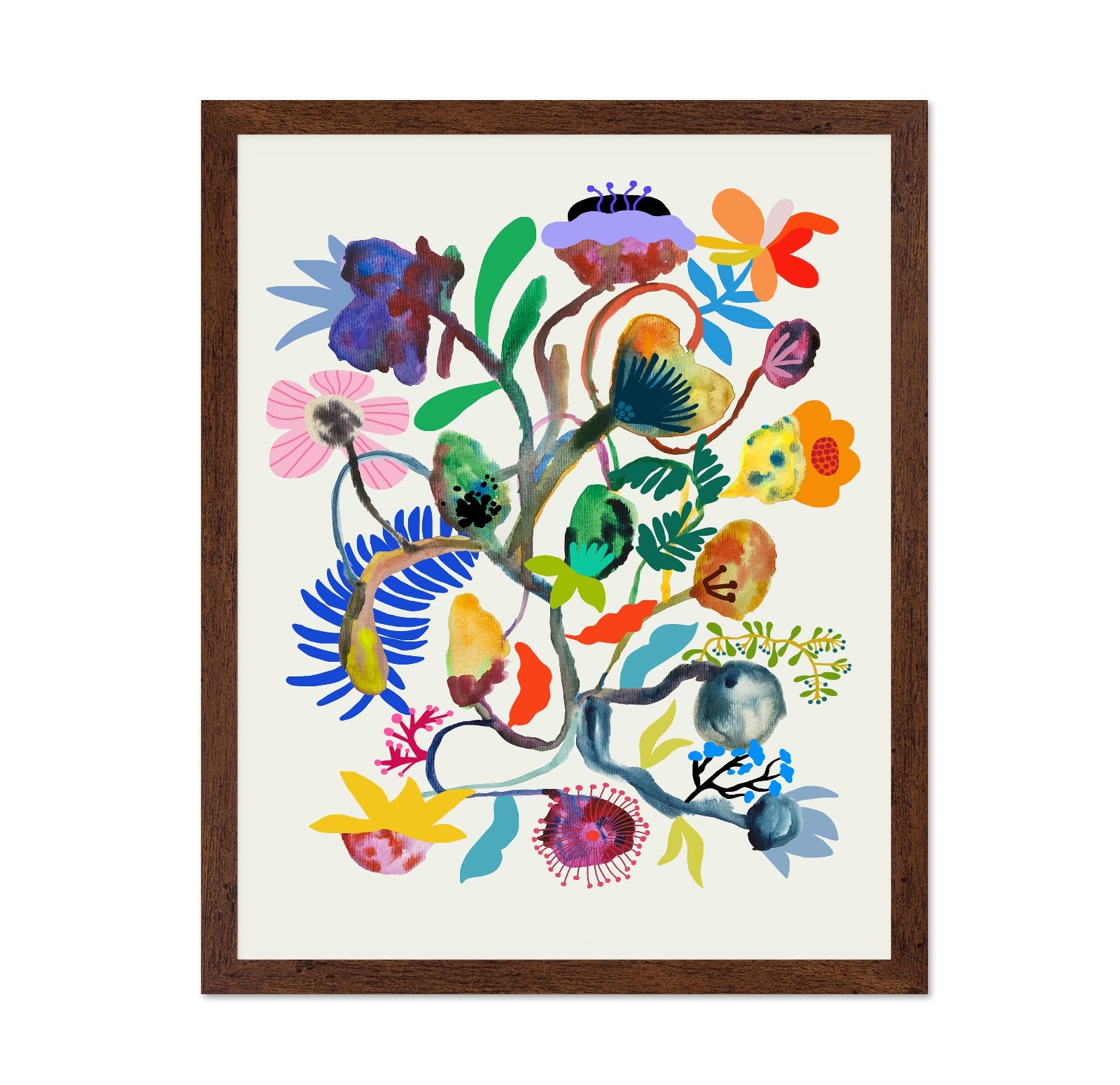 Abstract Floral Branch