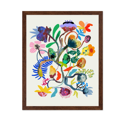 Abstract Floral Branch
