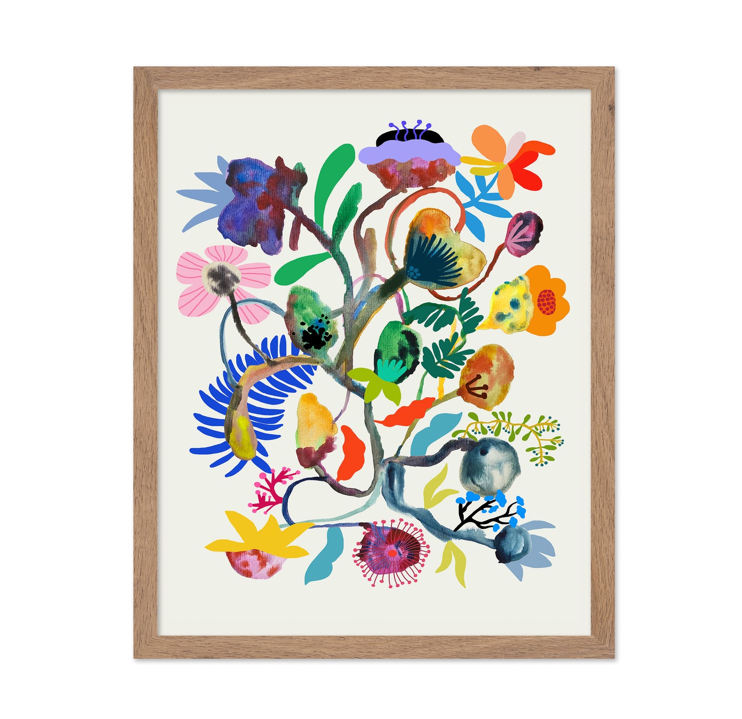 Abstract Floral Branch
