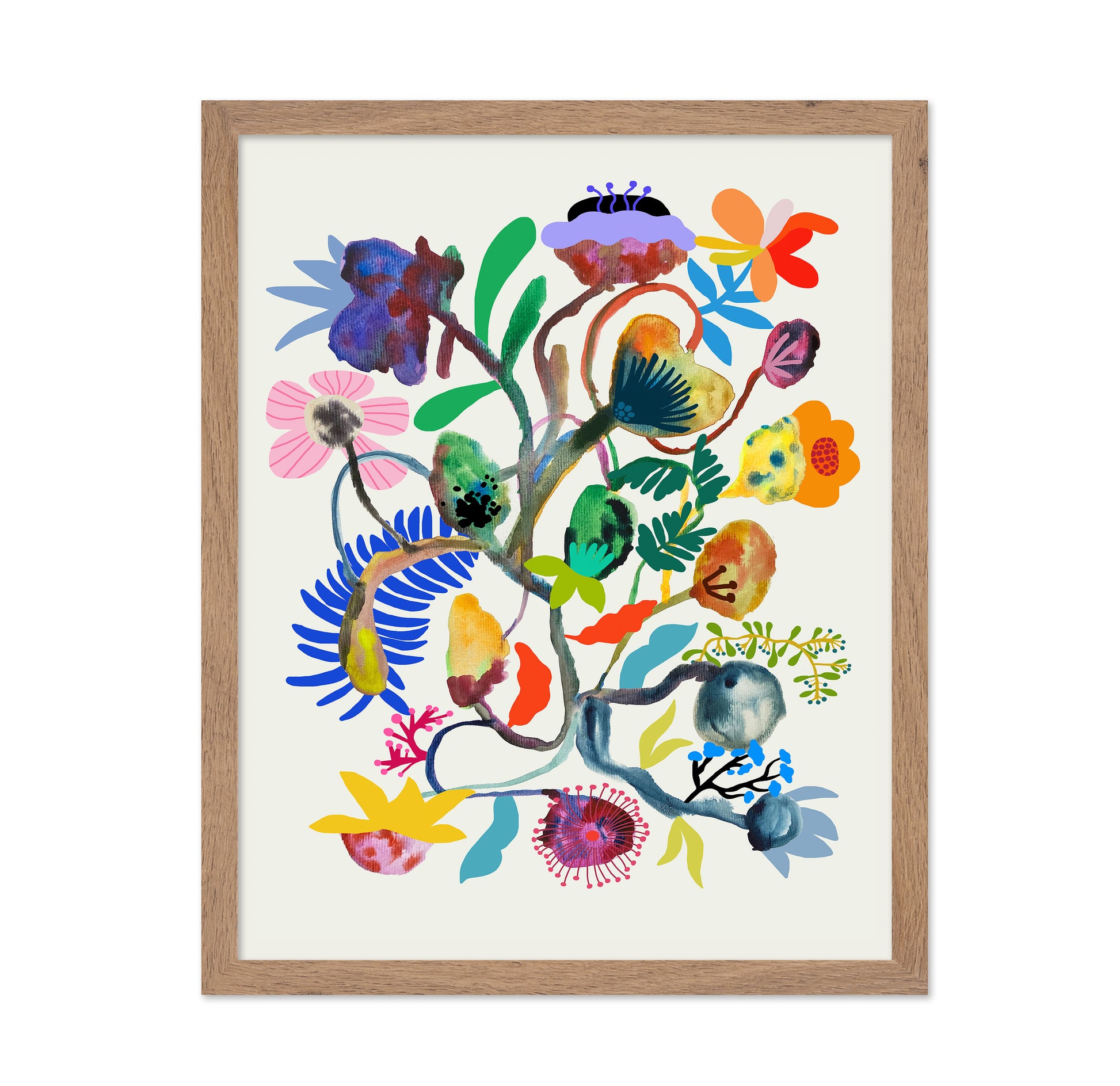 Abstract Floral Branch