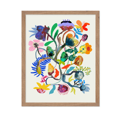 Abstract Floral Branch