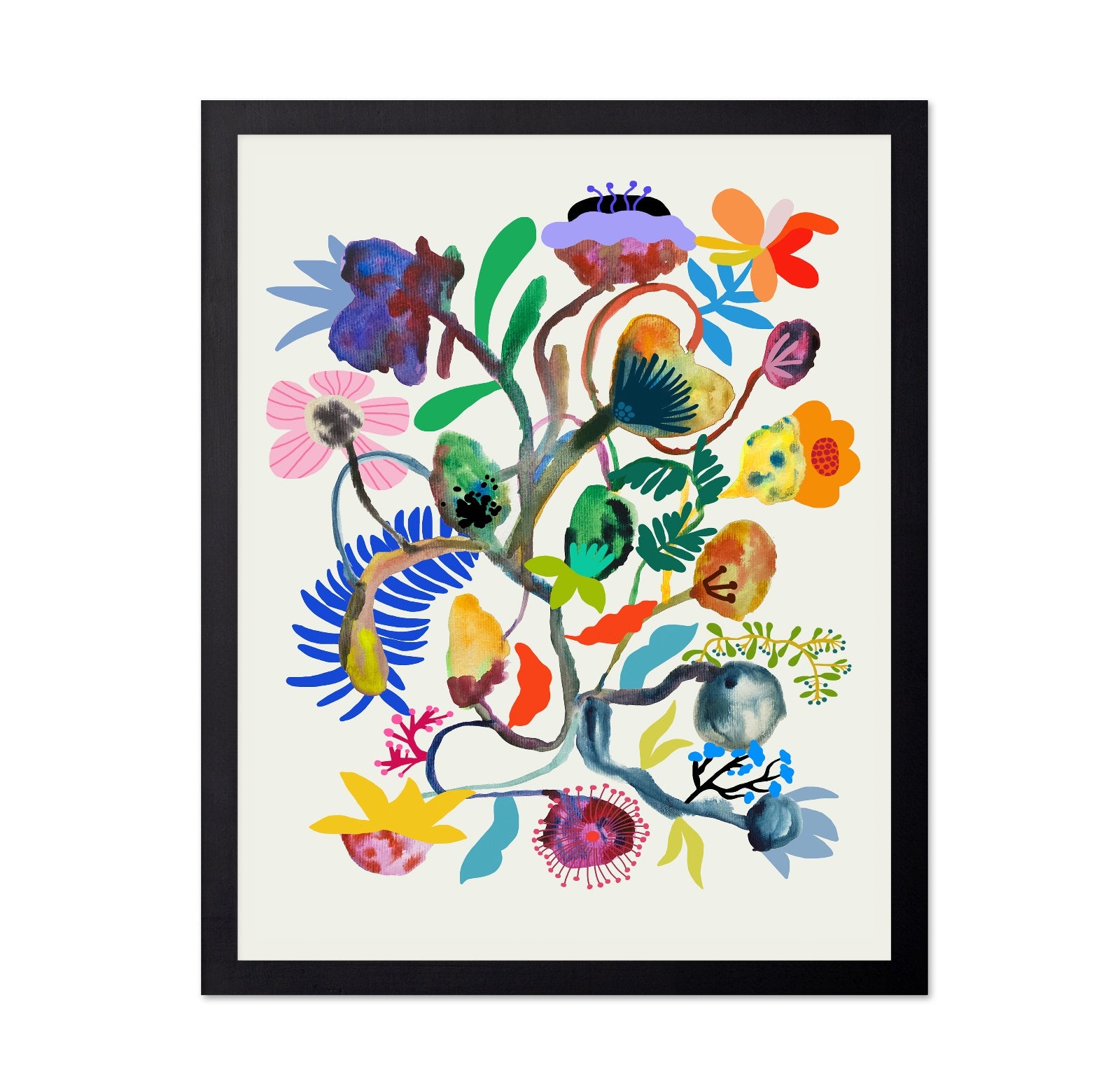 Abstract Floral Branch