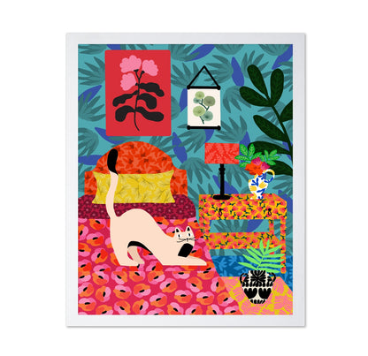 Floral Cat Stretch