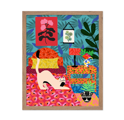 Floral Cat Stretch
