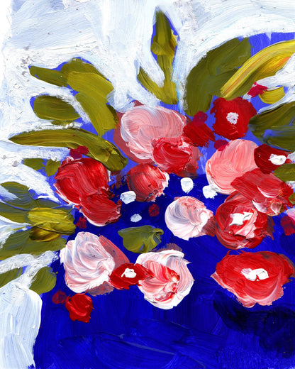 Blue Vase Blooms