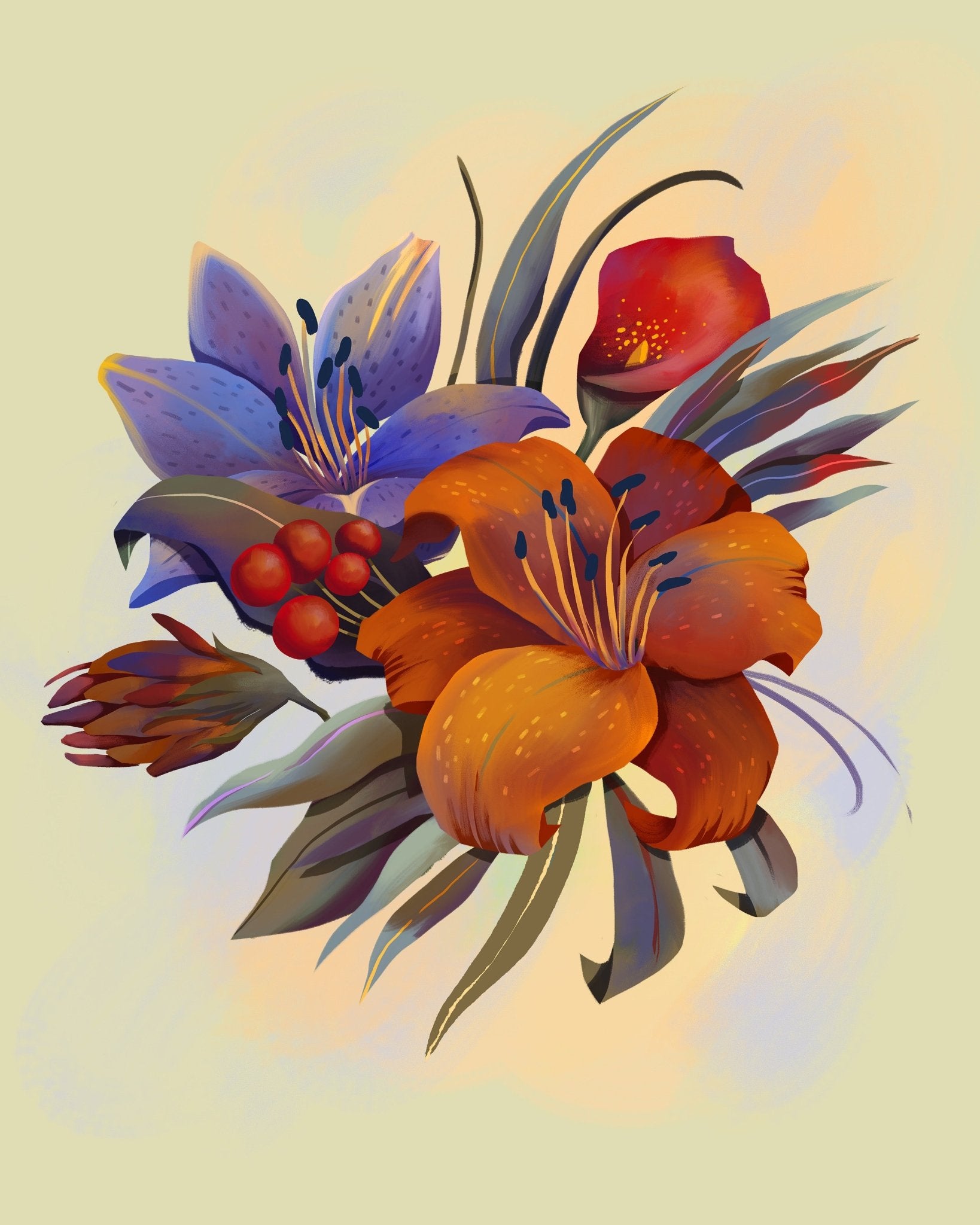 Vivid Lily Bloom