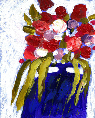 Expressive Floral Vase