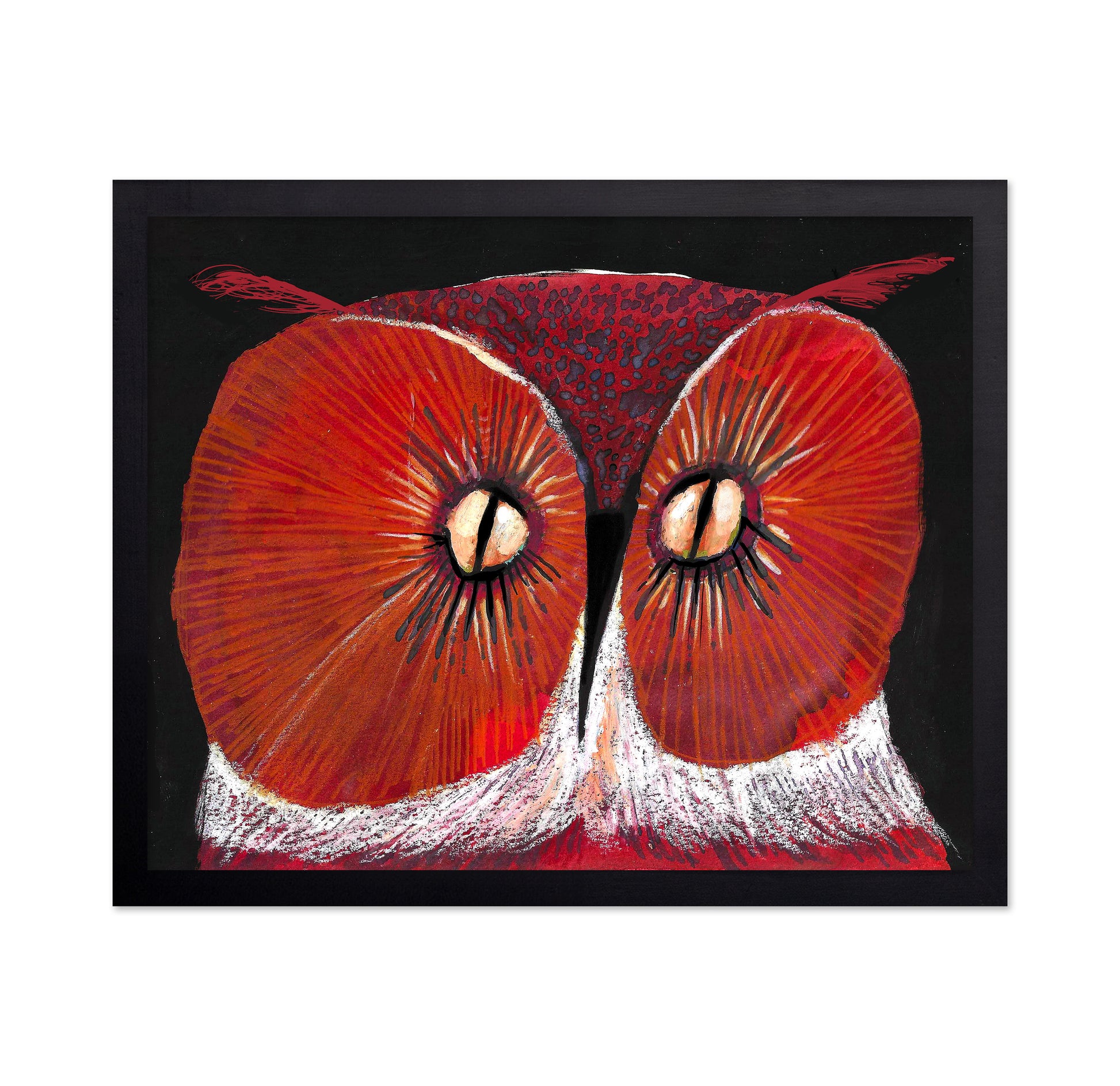 Title: Red Owl Gaze