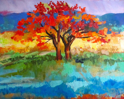 Autumn Tree Reflection
