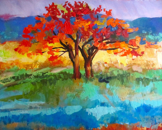 Autumn Tree Reflection