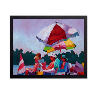 Beach Umbrella Crowd
