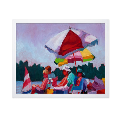 Beach Umbrella Crowd