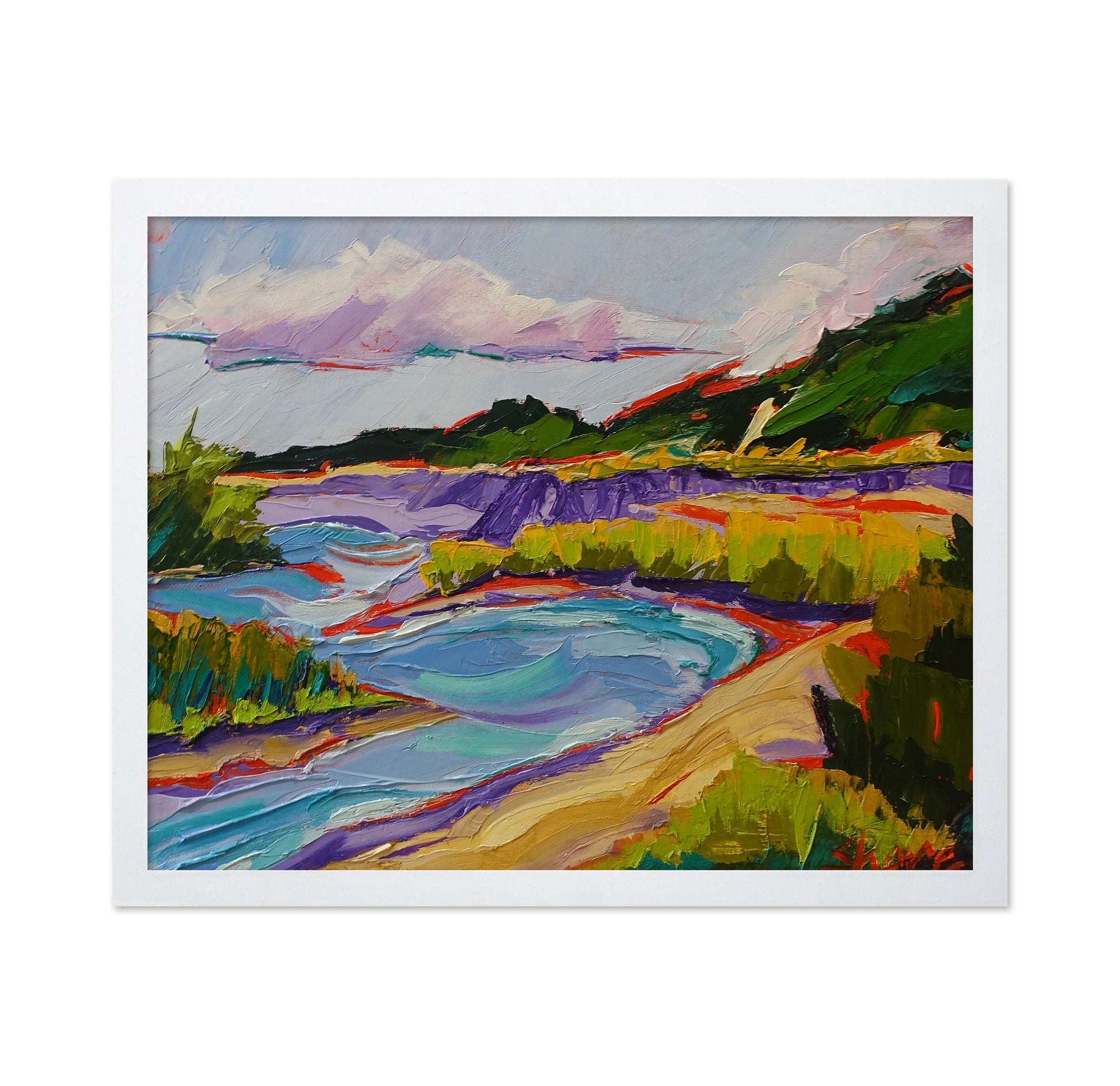 Colorful Coastal Inlet