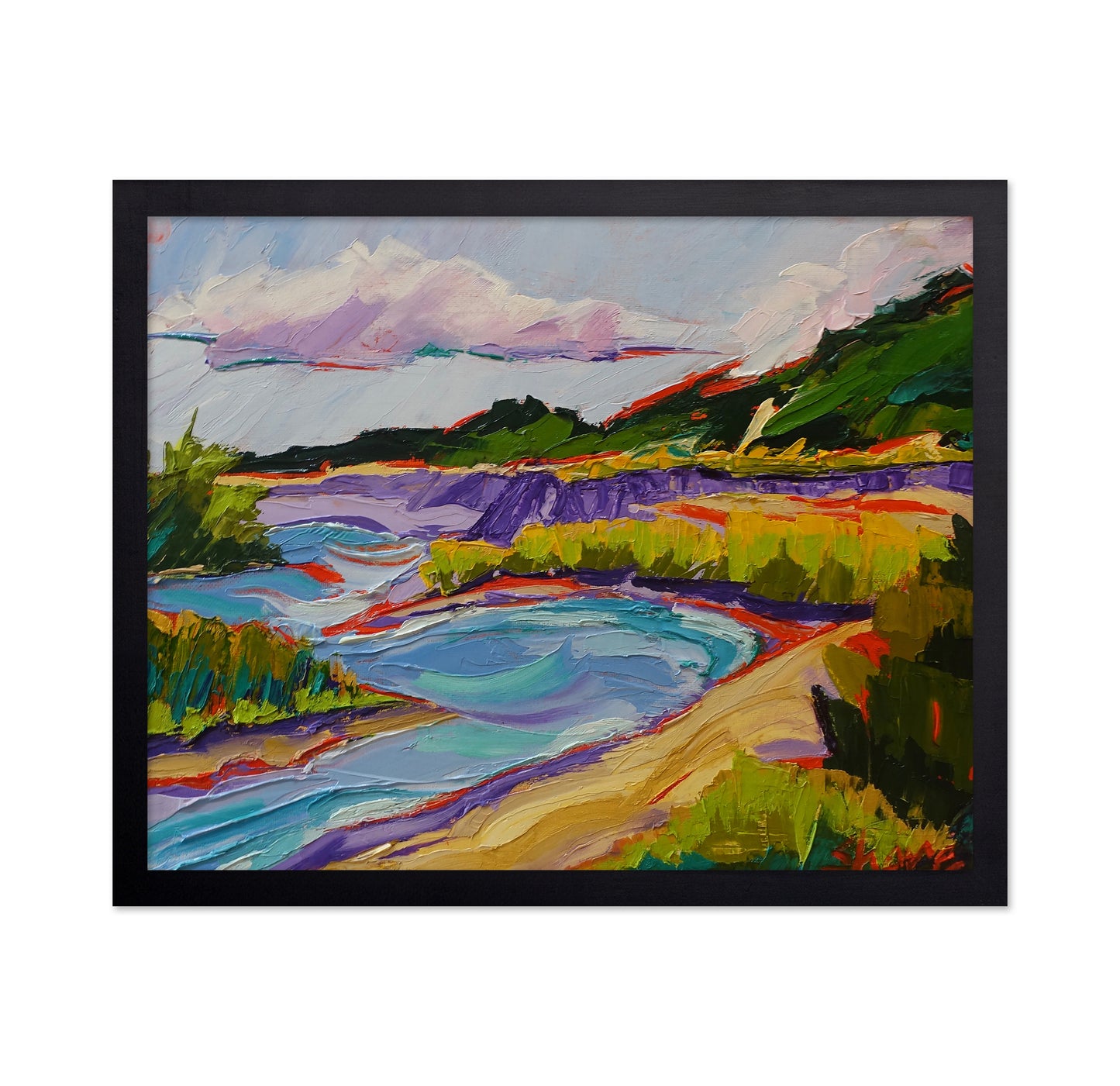 Colorful Coastal Inlet