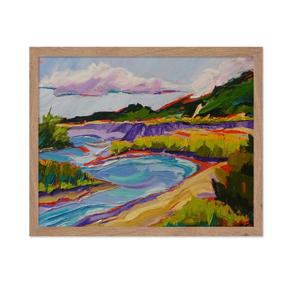 Colorful Coastal Inlet