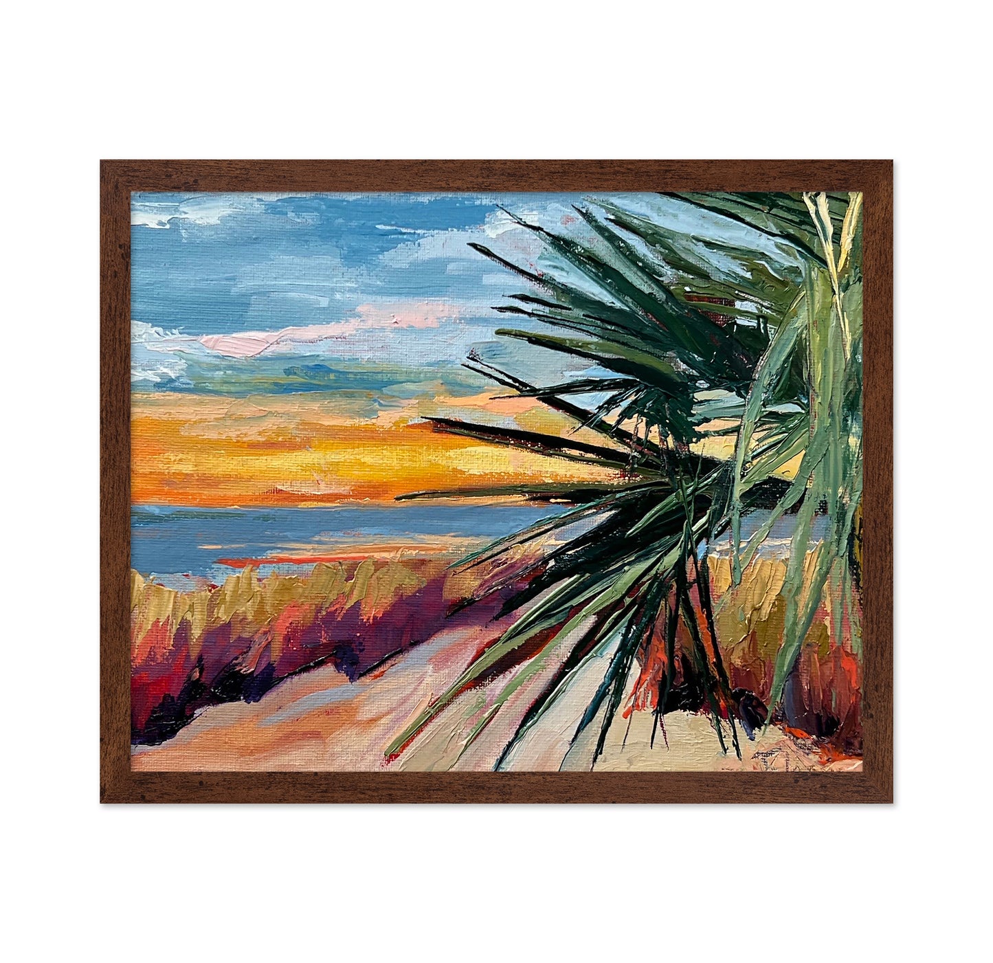 Coastal Palm Sunset