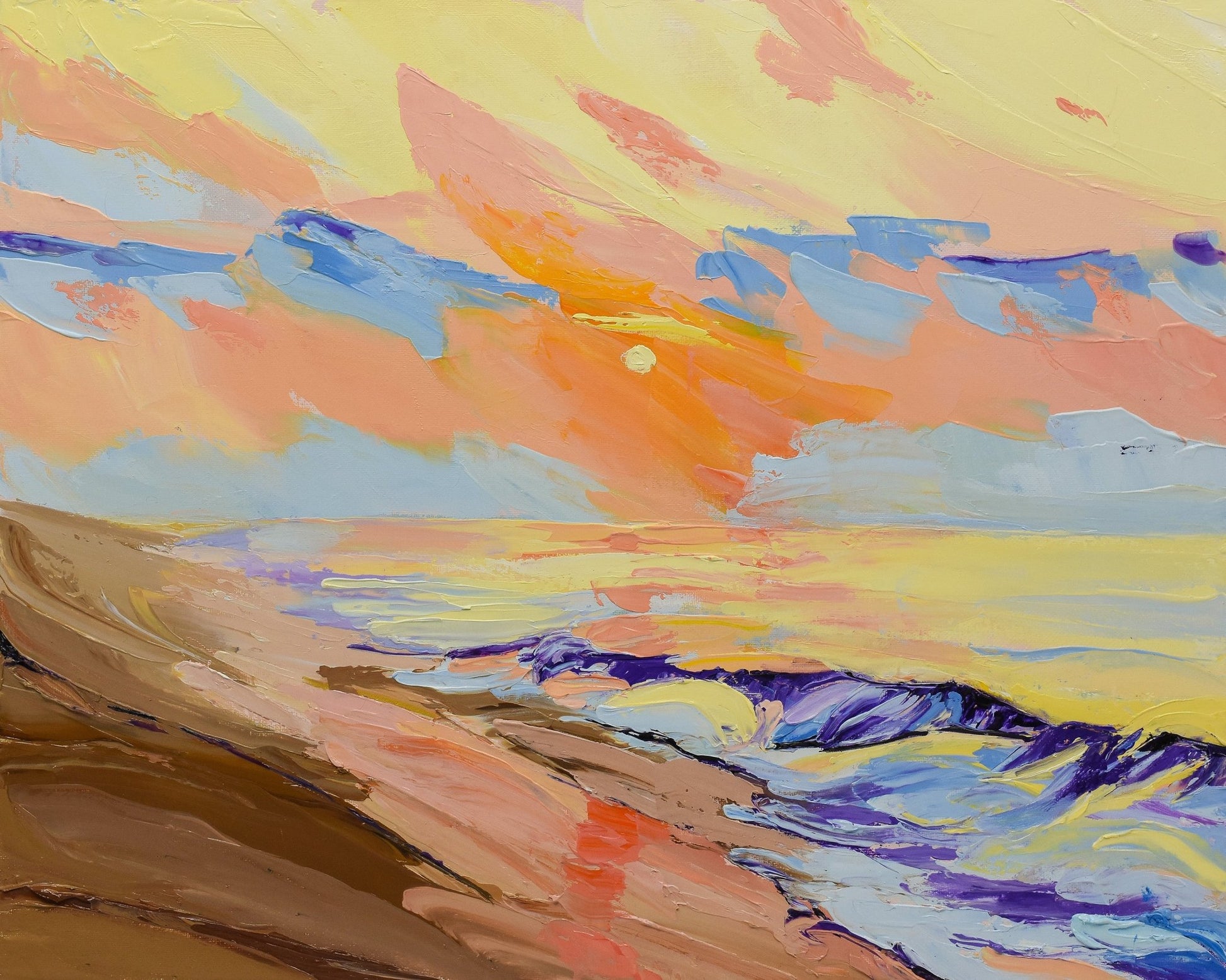 Pastel Beach Sunset