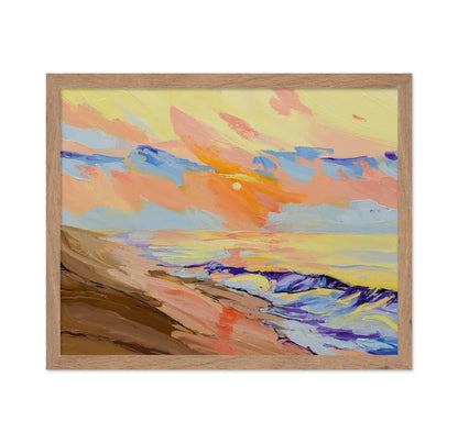 Pastel Beach Sunset