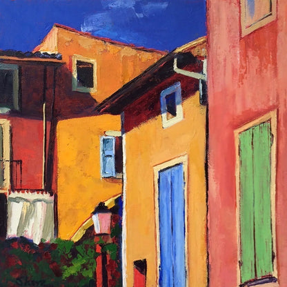 Colorful Village Houses